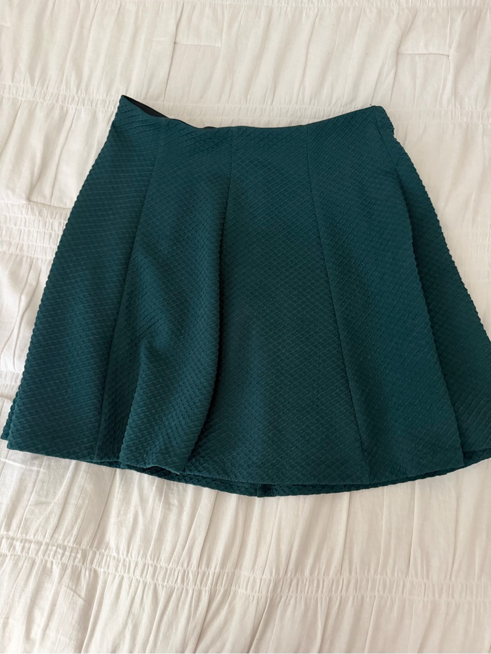 Apt. 9 Dark Teal Textured Skater Skirt